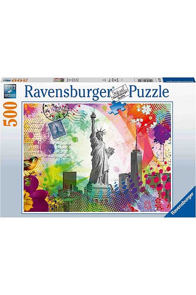 RAVENSBURGER New York Postcard Puzzle, 500 Pieces