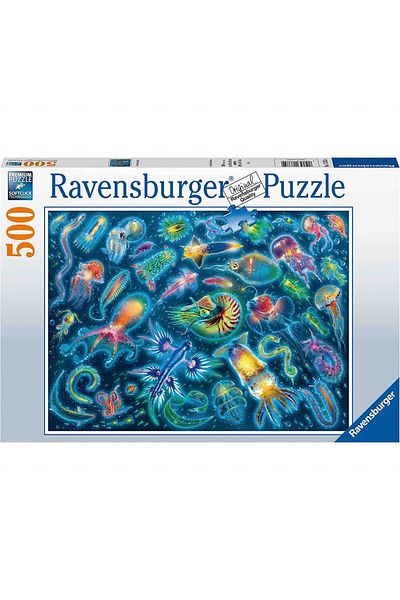 RAVENSBURGER Colorful Marine Species Puzzle, 500 Pieces