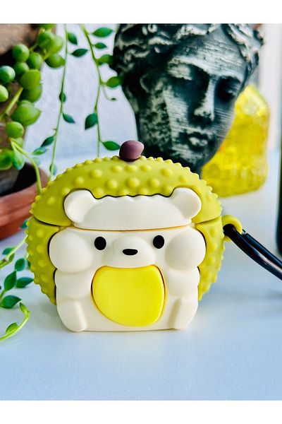 Go Aksesuar Thick Silicone Protective Case with Toy Design Compatible with AirPods 4Th Generation