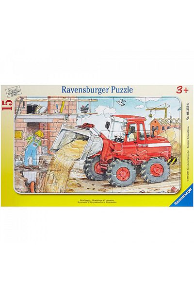 RAVENSBURGER Excavator Puzzle, 15 Pieces