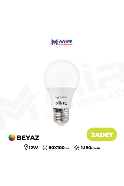 Ne Lazımsa Var CFR Aydınlatma 2 Adet 12 Watt Tasarruflu Led Ampul Beyaz Işık ...