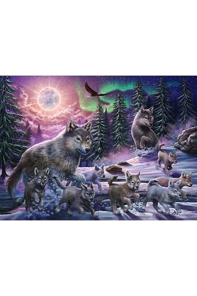 RAVENSBURGER Wolf Family Puzzle, 150 Pieces