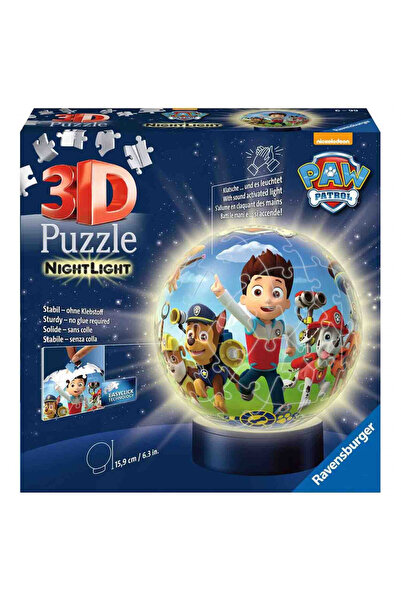 RAVENSBURGER Puzzle 3D Patrula De Noapte A Catelusilor, 72 Piese