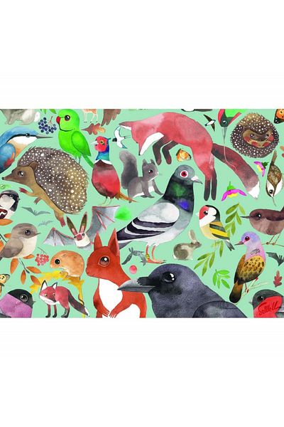 RAVENSBURGER Garden Visitors Puzzle, 500 Pieces