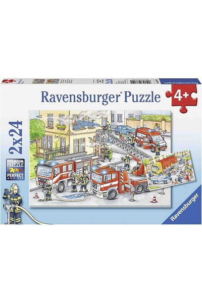 RAVENSBURGER Action Heroes Puzzle, 2X24 Pieces