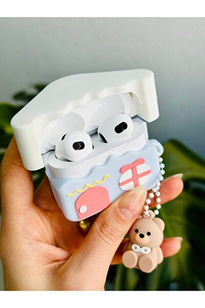 Go Aksesuar Thick Silicone Protective Case with Toy Design Compatible with AirPods 4Th Generation