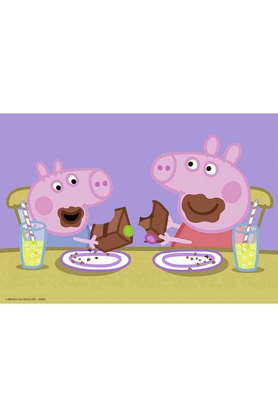 RAVENSBURGER Puzzle Peppa Pig, 2X24 Piese