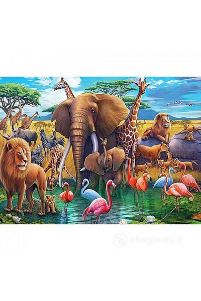 RAVENSBURGER African Animals Puzzle, 200 Pieces
