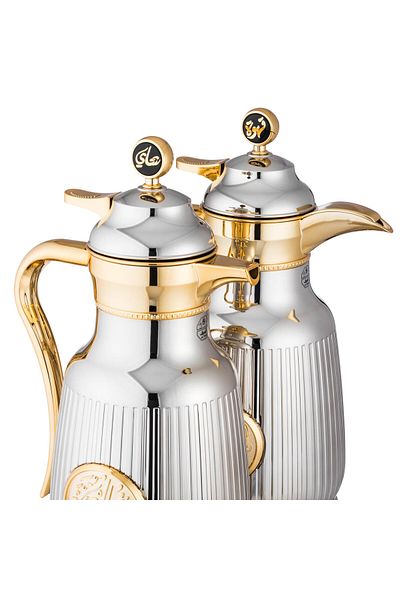 ALSAIF Asala Thermos Set 2 Pieces Gold Nickel Color