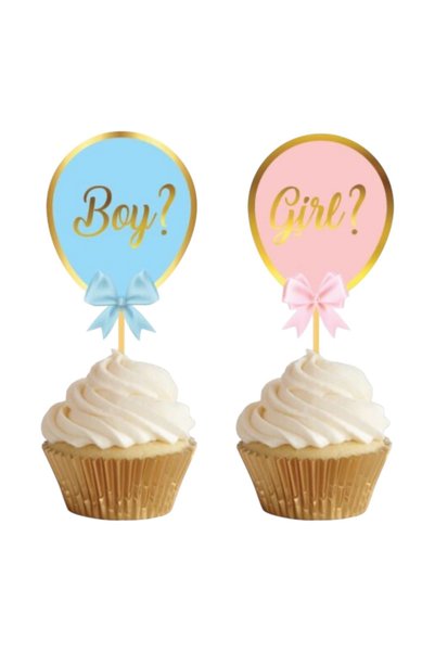 Behind party store Gender Party Themed Toothpicks 10 Pieces
