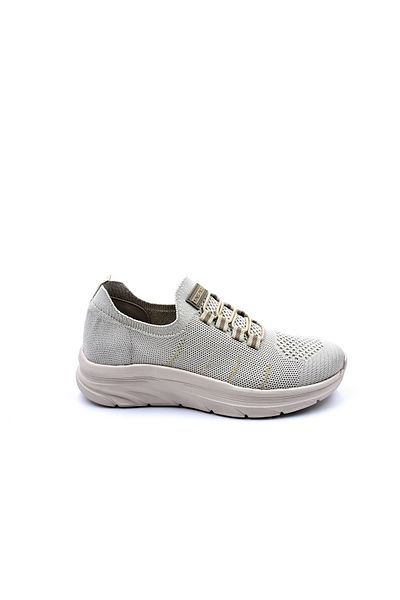 KİNG PAOLO Pantofi sport de damă, textil, bej, fără șireturi