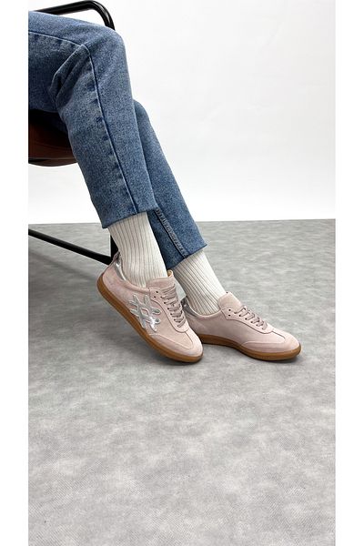SİBA SHOES Velos Genuine Leather Women's Pink Sports Shoes