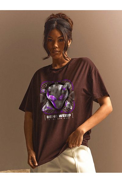 uyguntarz Μπλουζάκι με στάμπα Unisex Being Weird Design