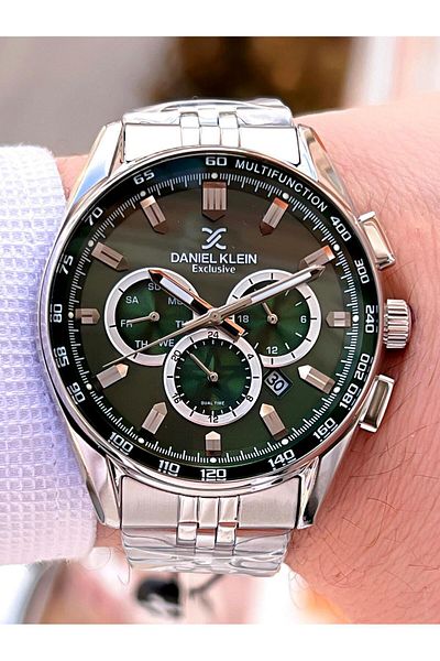 Daniel Klein Steel Cord Internal Functions Active 3 Atm Water Resistant Men Wrist Watch Edk.1.14001.7