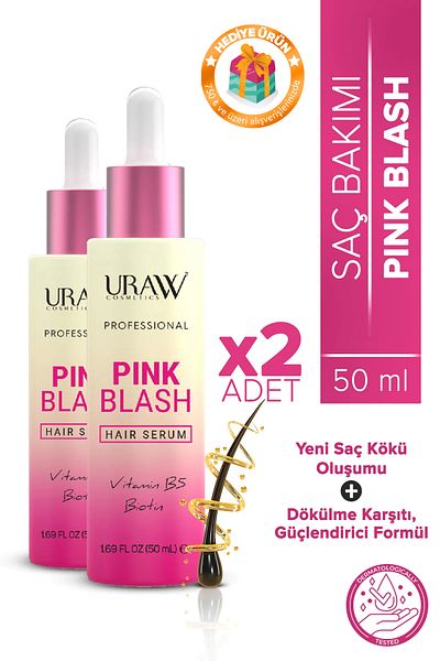 Uraw Pink Blash 2-Pack Deal - Counterpoint Deal, Strengthening and Fast Growth Care Serum