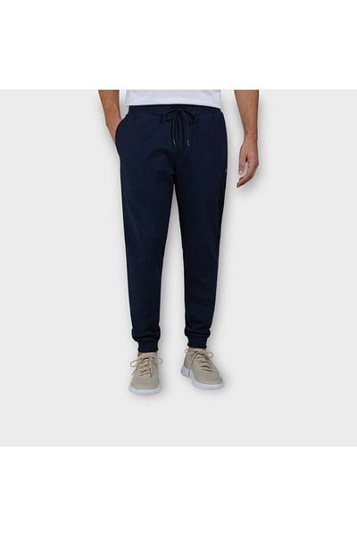 PAUL&SHARK Men's Regular Fit Elastic Waist and Legs Cotton Navy Blue Trousers C0P1235-013