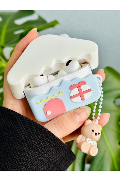 Go Aksesuar Thick Silicone Protective Case with AirPods Pro - Pro2 Compatible Design