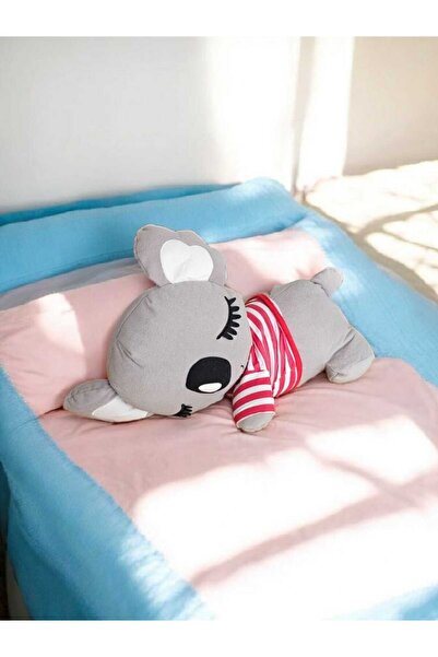 Hey Me Lisa Sevimli Gri Koala 65 Cm Peluş Oyuncak Ve Uyku Arkadaşı Yastık