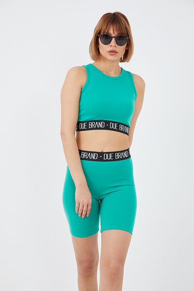 DPARİS Set crop din două piese cu talie înaltă
