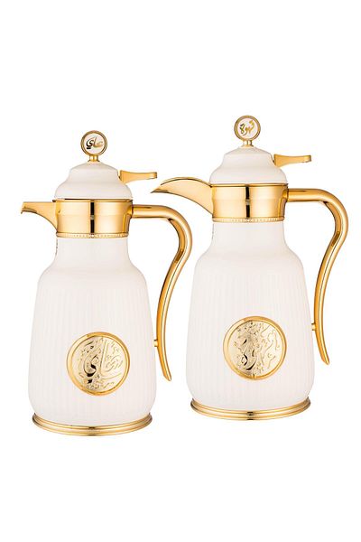 ALSAIF Asala Thermos Set 2 Pieces Pearl Gold