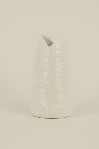 Karaca Home Leaf Vase White