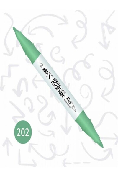 Gulcerenhobi Double Ended Acrylic Marker Pen (Can Be Applied to Any Surface) 1-6 mm Tip