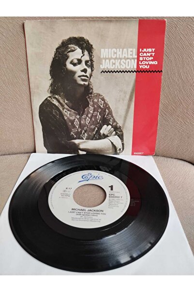Plakperest Michael Jackson – I Just Can’t Stop Loving You -  1987 Hollanda Ba...