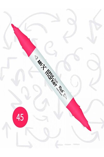 Gulcerenhobi Double Ended Acrylic Marker Pen (Can Be Applied to Any Surface) 1-6 mm Tip