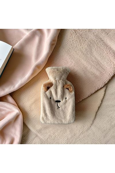 Eq deco Hot Water Bag with Dog Figure and Plush Cover