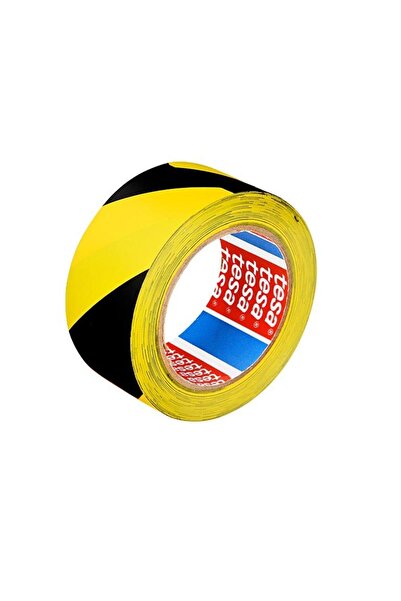 Tesa Ikaz Bandı Yer Işaretleme Çizgili Sarı-siyah 33x50