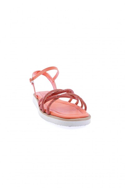 DGN Orange Women's Cross Silver Stone Sandals - 6463372