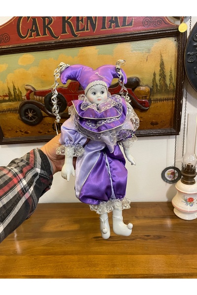 ANTİKA AYAL Antika porselen bebek 37 cm