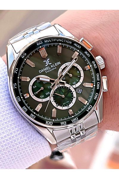 Daniel Klein Steel Cord Internal Functions Active 3 Atm Water Resistant Men Wrist Watch Edk.1.14001.7