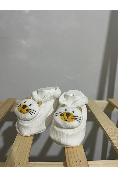 Bamoola Newborn Zilli Combed Cotton Booties 3D (teddy bear - Cat - Butterfly - Rabbit)