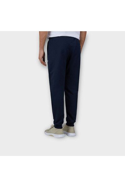 PAUL&SHARK Men's Regular Fit Elastic Waist and Legs Cotton Navy Blue Trousers C0P1235-013