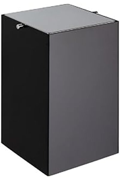 Genel Markalar Siyah/krom Çöp Kovası 4 Lt Siyah-krom Renk 302x173x173 Mm