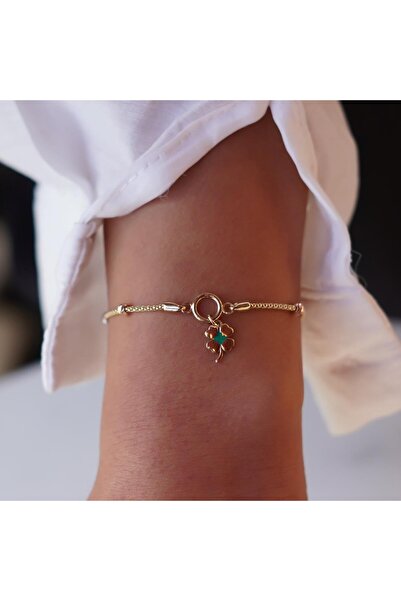 İzgi Kuyumculuk Yonca Charm Bileklik