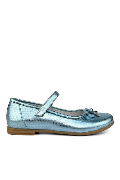 Cici Bebe Ayakkabı Genuine Leather Blue Girls' Ballerinas