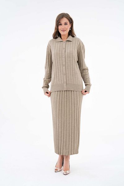 NİSUM MODA Комплект плисирана пола и яке