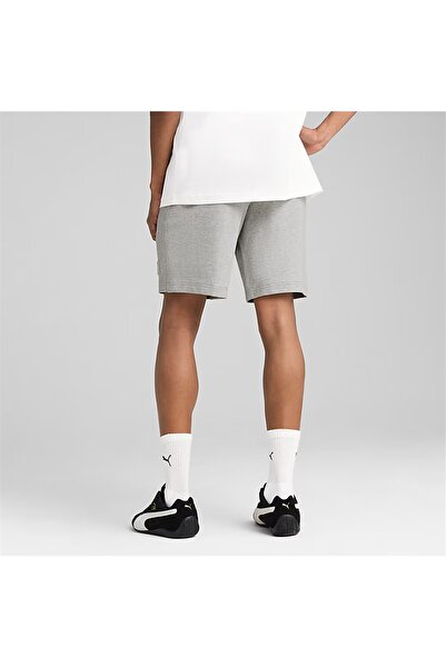 Puma Pantaloni scurți sport gri pentru bărbați ESSENTIALS ELEVATED - 690897 04