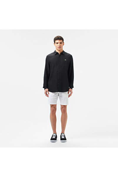 Lacoste Erkek Regular Fit Uzun Kollu Siyah Gömlek