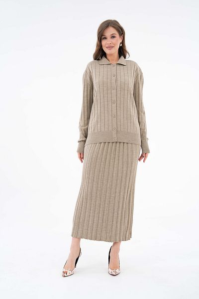 NİSUM MODA Комплект плисирана пола и яке