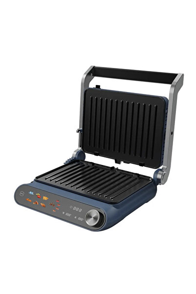 Hausberg Sandwich Maker 2 in 1 HB-635, Putere 2200 W, sanwich si grill, anti-aderent, digital, 7 programe