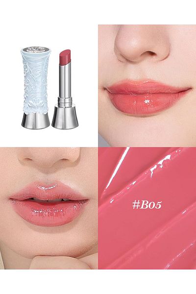 Flower Knows Swan Ballet Solid Lip Glaze Mirror Lipstick (B05 Endless Summer)