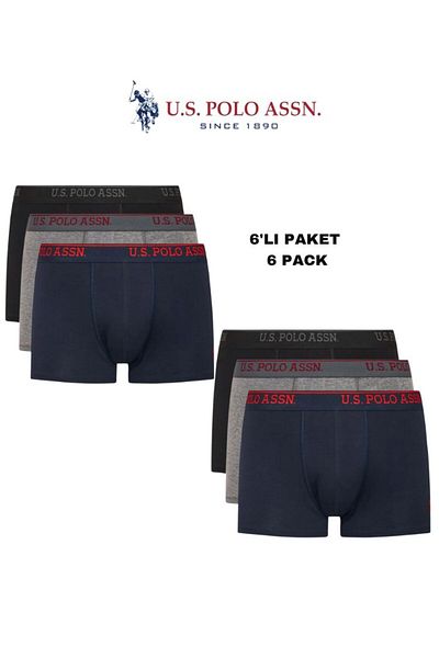 U.S. Polo Assn. Άνδρας, Αδειοδοτημένος, USPA, Μαύρο-Ανθρακί-Μπλε, Οικονομικό Πακέτο 6