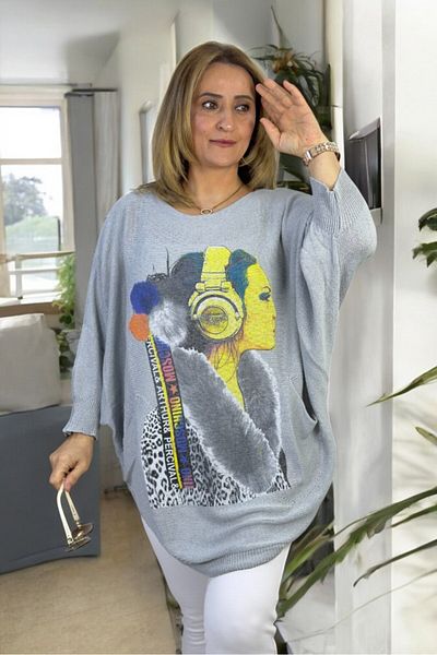 yagmurberen Cotton Italian Mercerized Women's Sweater Bluz