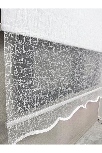 BBB Blackout Işık Geçirmez Çift Mekanizmalı Tül Stor Perde Beyaz TS1084BL