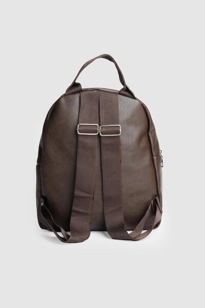 La La'Graccio Paris Women's Nales Freeze Backpack - Leather Back - Brown Color
