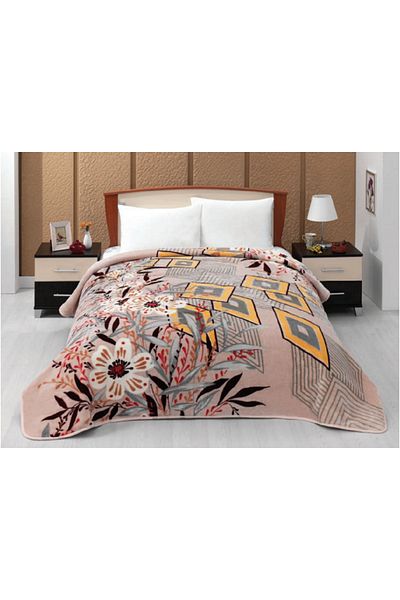 MİNK Lacasa Double Blanket (200X240)-1088 Brown 2