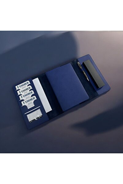 Eren Ofis Kişiye Özel Konsept Hediyelik Lacivert Çantalı Tarihsiz Ajanda Kutu...